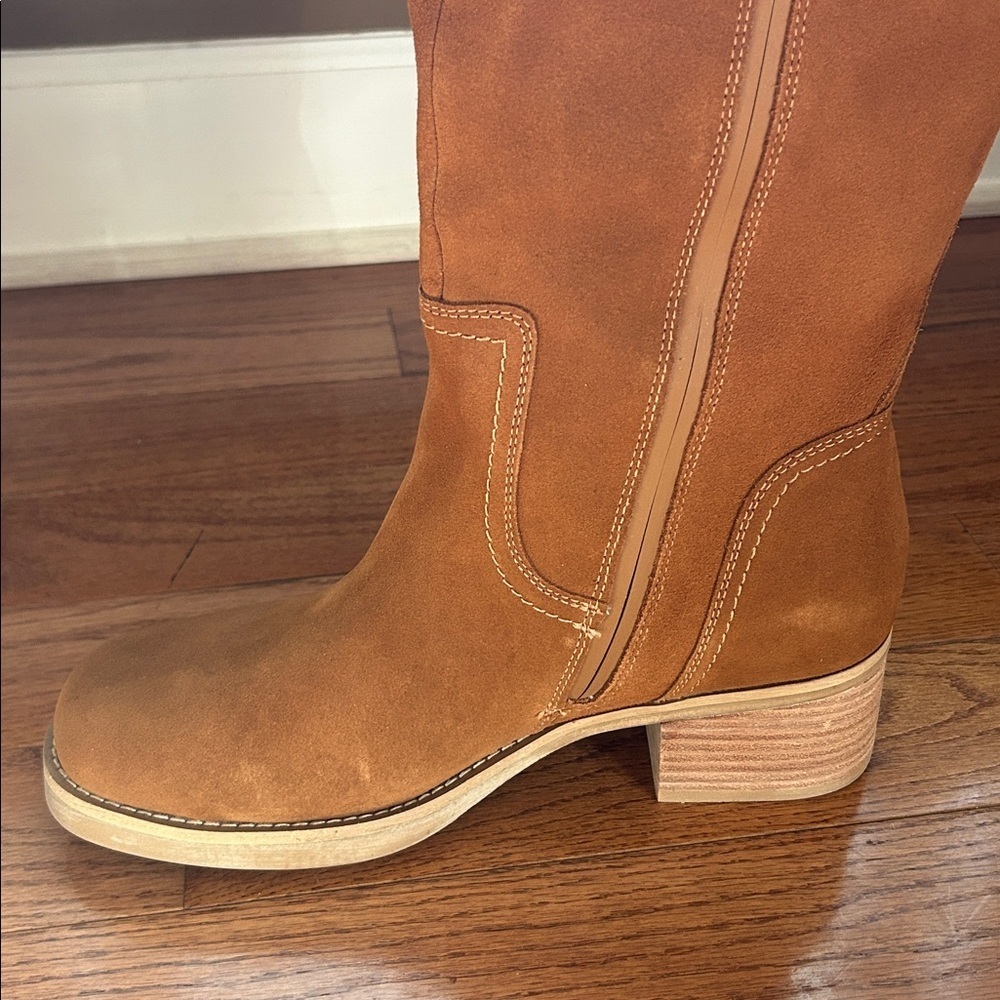 NEW Blondo Christian Waterproof Boot Women's Size 11 Tan Suede Tall MSRP $229 - Picture 10 of 12